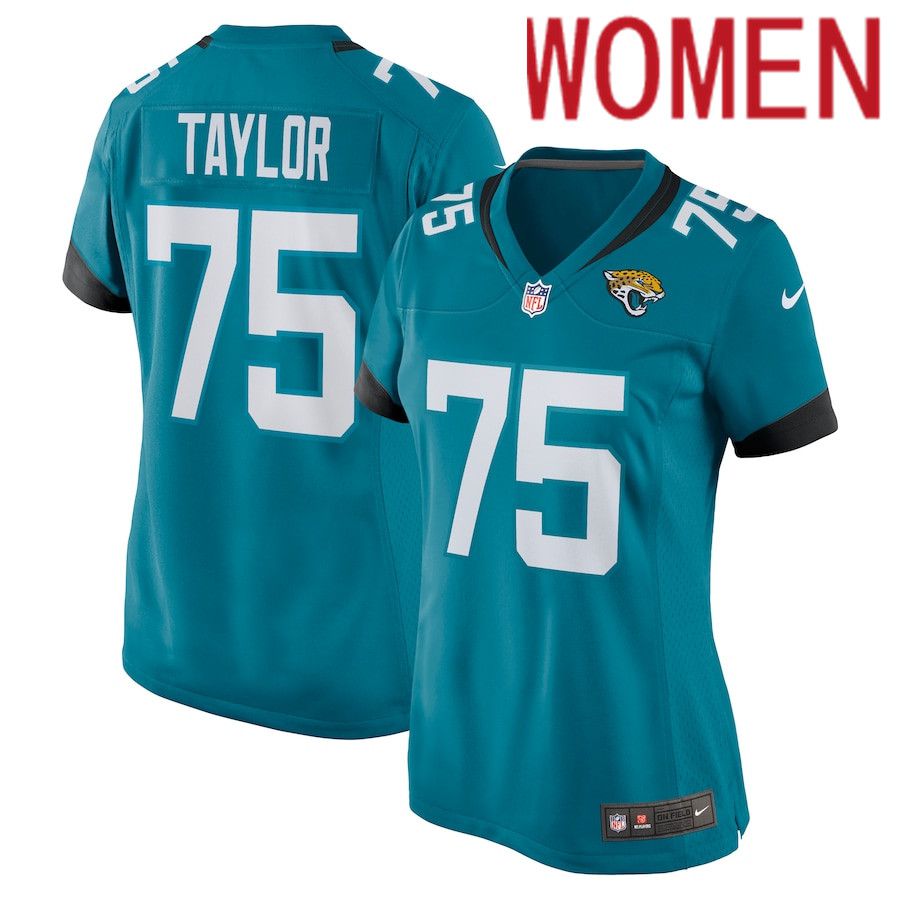 Women Jacksonville Jaguars #75 Jawaan Taylor Nike Green Nike Game NFL Jersey